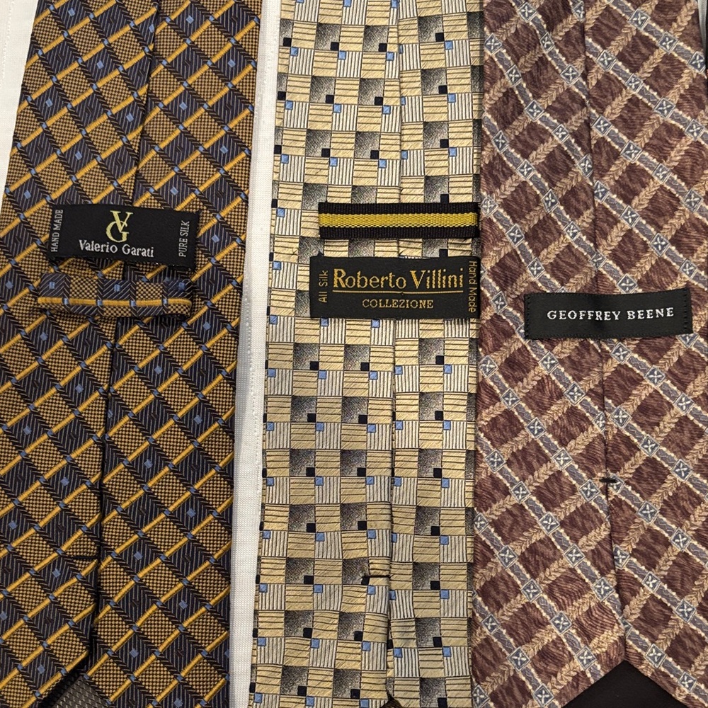 Men's Red Solid & Patterned Ties - Pack - image 5